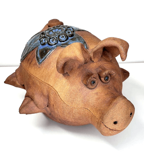 Pig Terracotta Cookie Jar